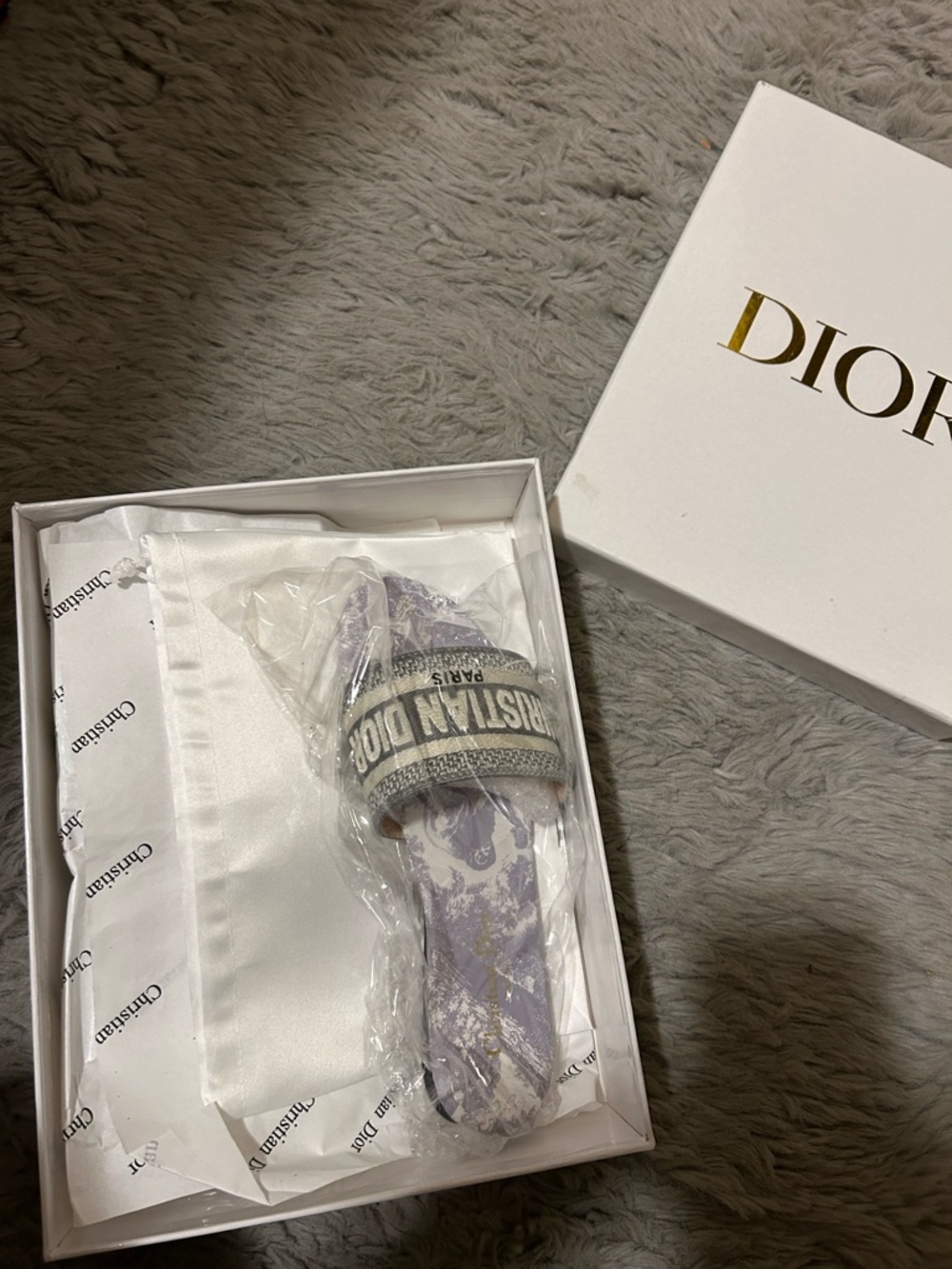 Christian Dior dway slides grey slides #luxury #slides size 36. - Picture 5 of 7